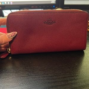Red Coach Wallet